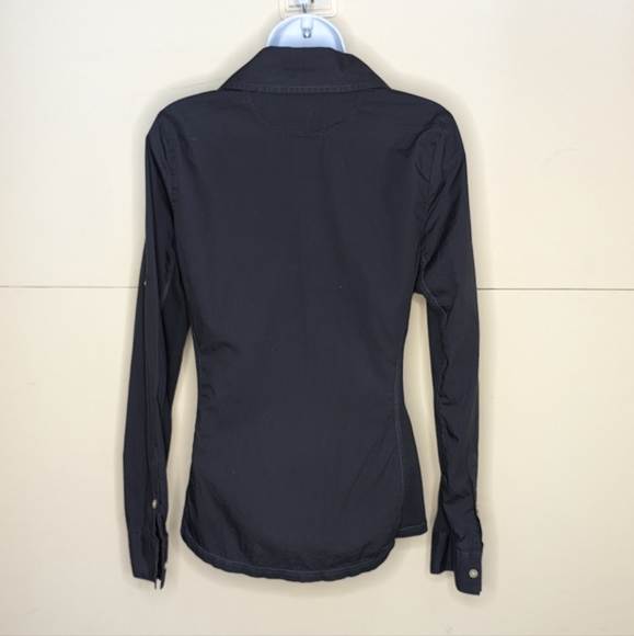 Converse Button Down Long Sleeve Shirt Dark Gray - Picture 6 of 6